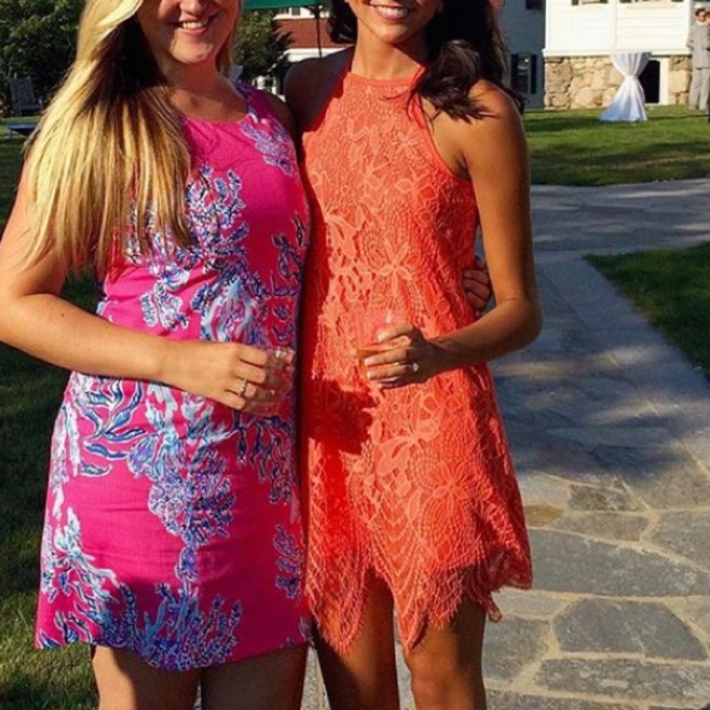 Orange summer dress
